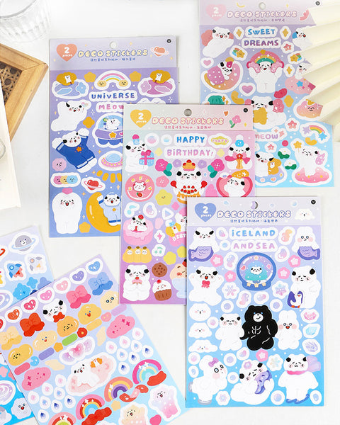 Cloud Puff Cats Sticker Sheets