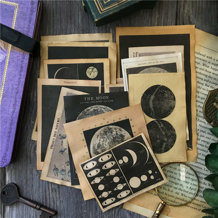 Coffee Dyed Space Exploration Prints