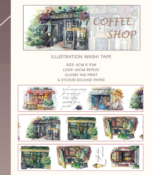 Coffee Shop Washi Tape Sample