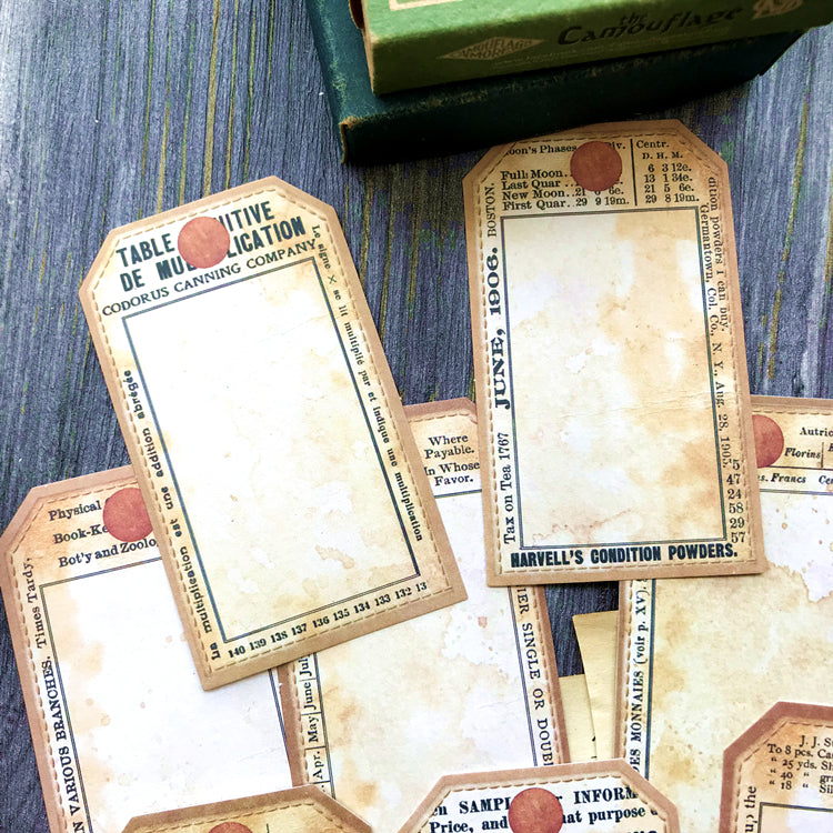 Vintage Collage Tag Stickers – Papergame