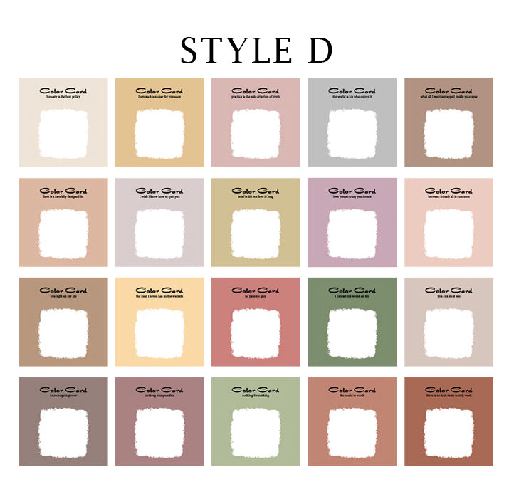 40PCS Specialty Paper Color Cards – Papergame
