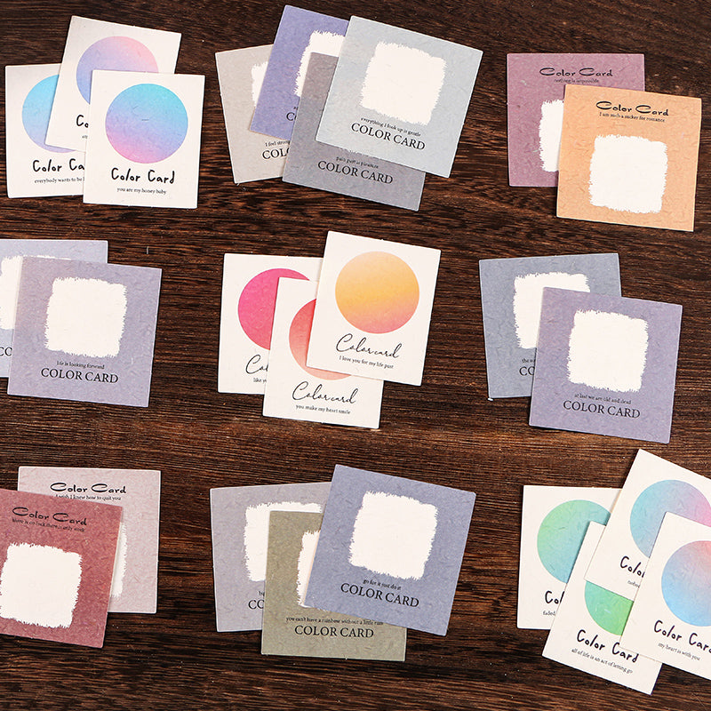 40PCS Specialty Paper Color Cards