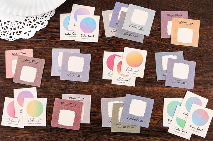 40PCS Specialty Paper Color Cards