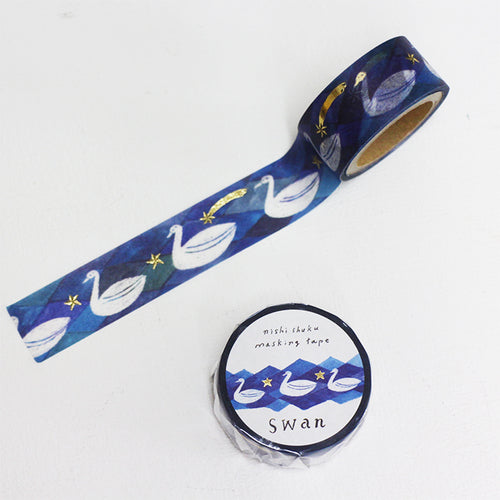 Nishi Shuku x Cozyca Washi Tape: Swan