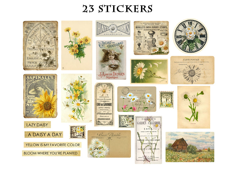 Sweet Daisies Stickers Pack