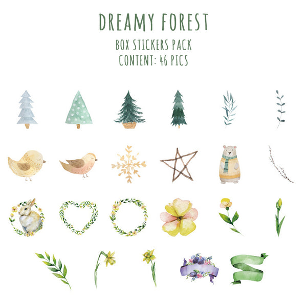 Dreamy Forest Box Sticker Set