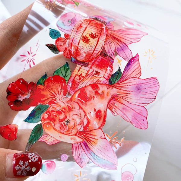 Goldfish and Fireworks Masking Tape