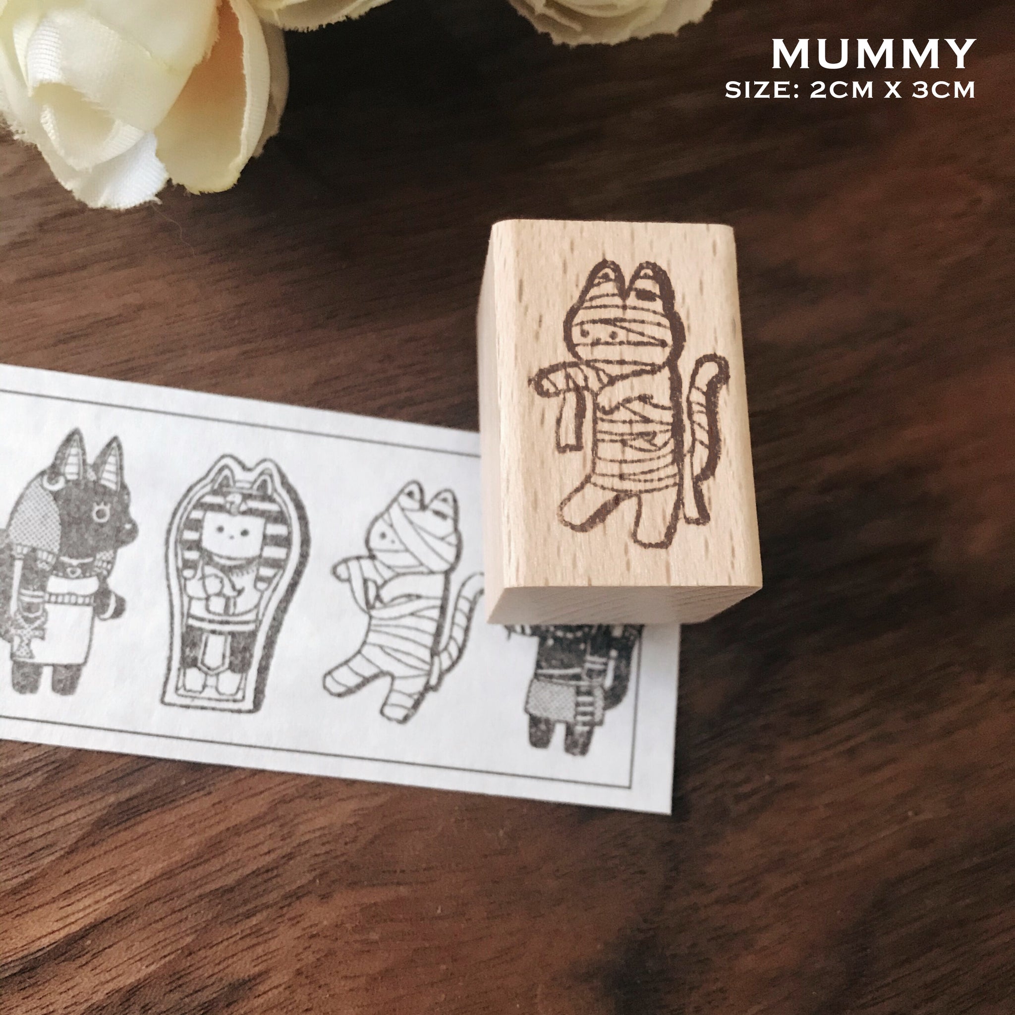 Egyptian Cats Wooden Stamps