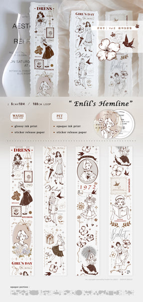 Freckles Tea Tape Sample: Enlil's Hemline