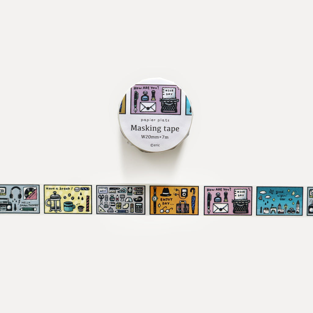 Eric Small Things x Papier Platz Washi Tape: Desktop Objects