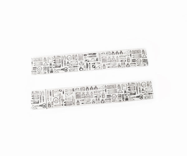 Eric x Papier Platz Washi Tape: Stationery Etchings