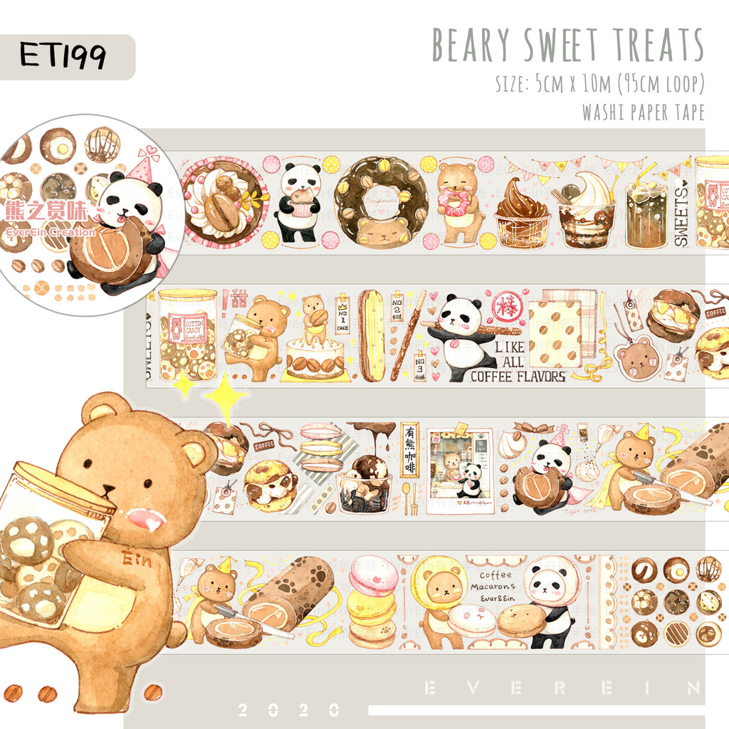 EverEin Washi Tape: Beary Sweet Treats