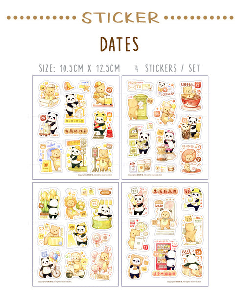 EverEin Sticker Sheet: Dates and Cycles