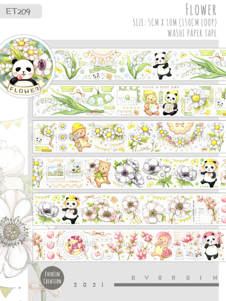 EverEin Tape Sample: Flower and Mushroom