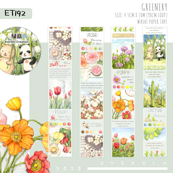 EverEin Tape Sample: Greenery and Plant Tag