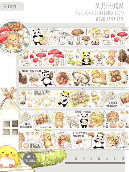 EverEin Tape Sample: Flower and Mushroom