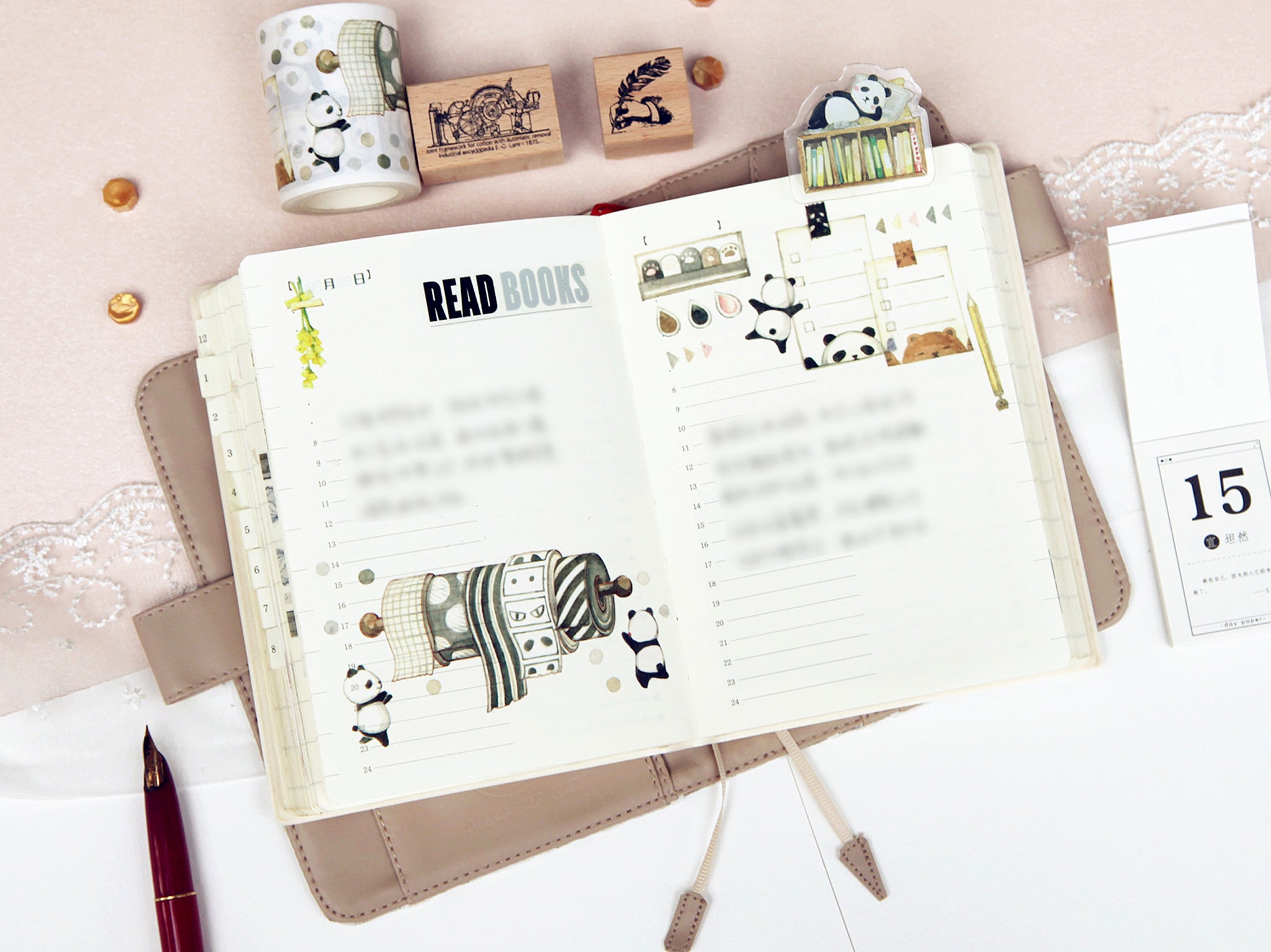 EverEin Washi Tape: Panda Stationery