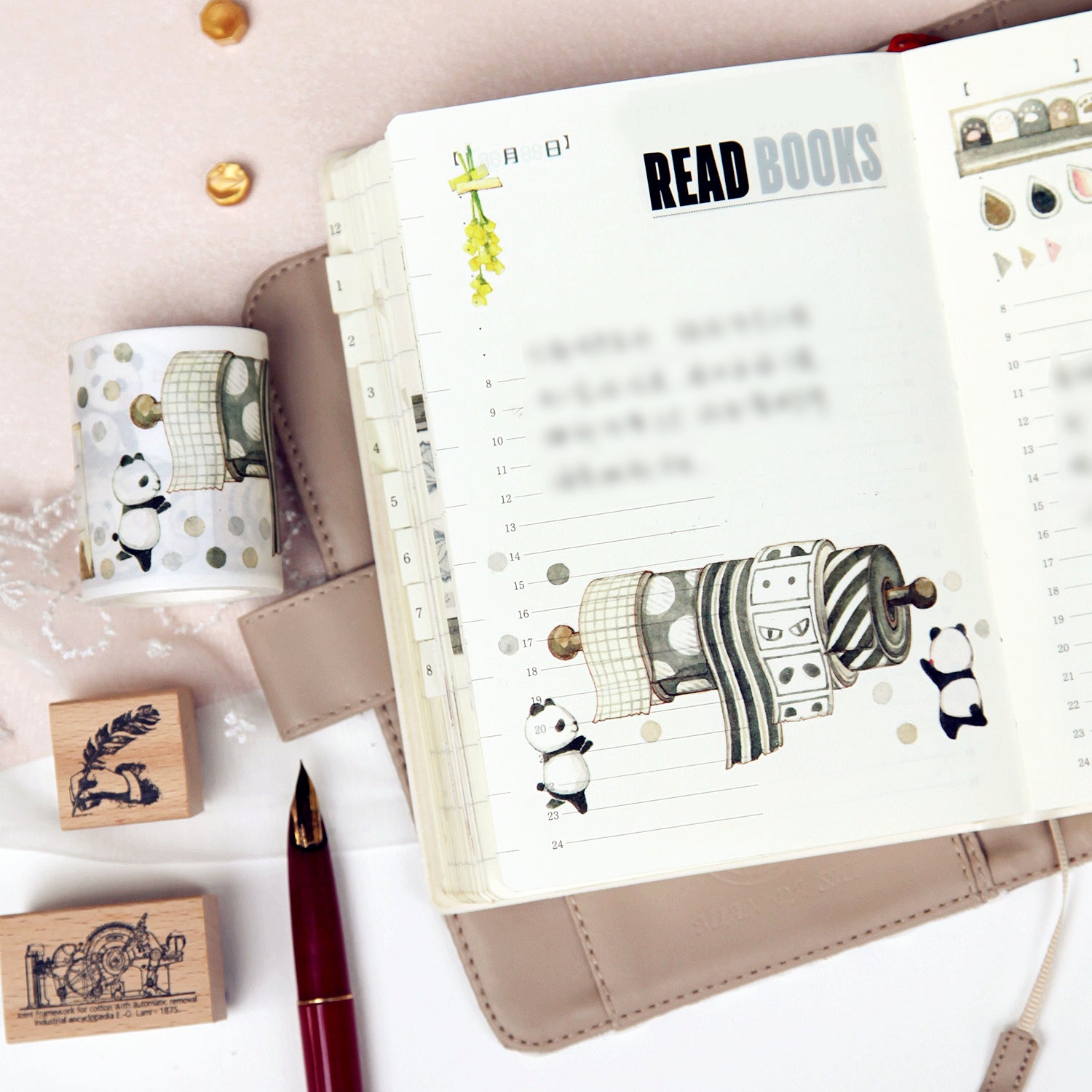 EverEin Washi Tape: Panda Stationery