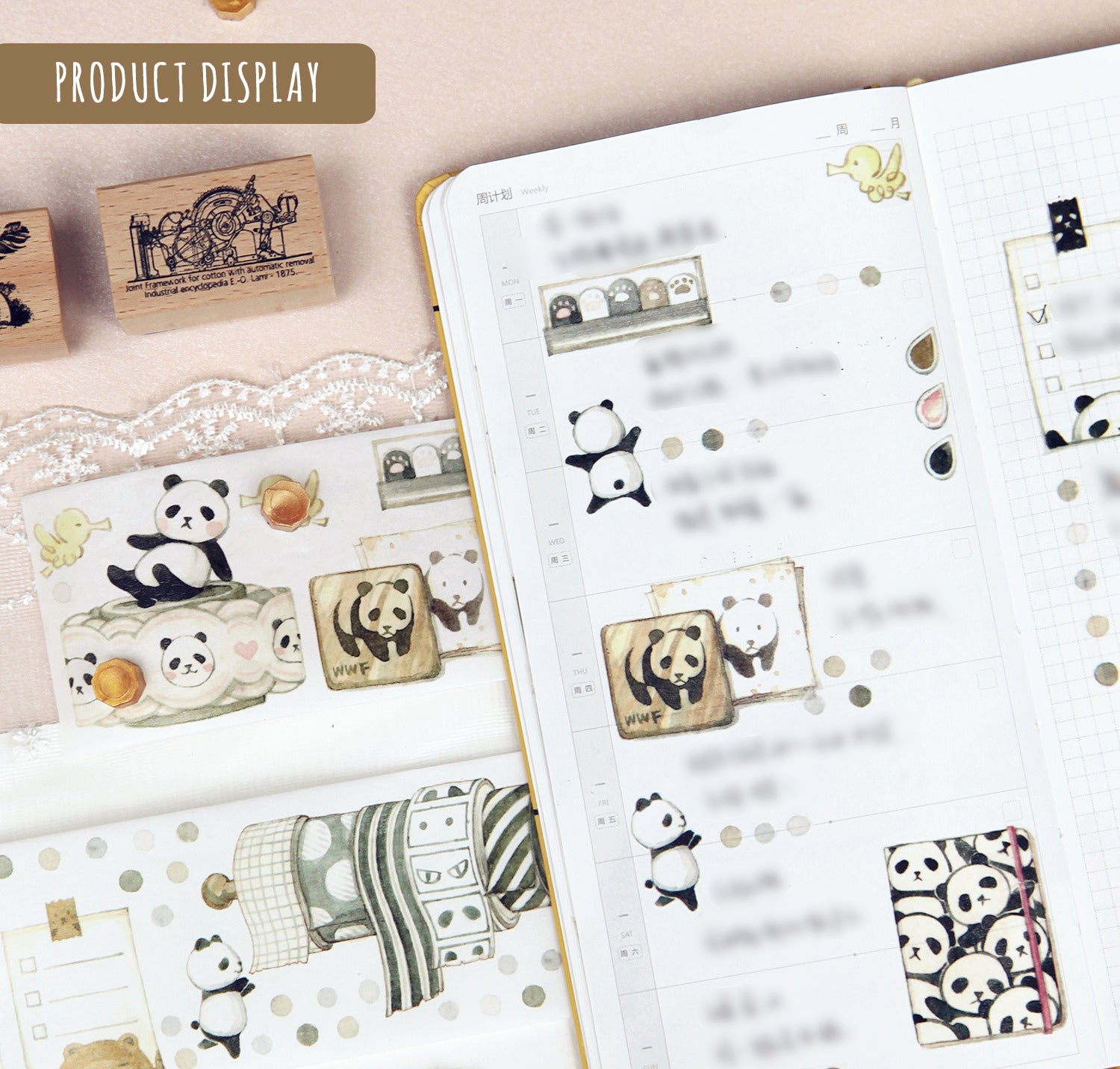 EverEin Washi Tape: Panda Stationery