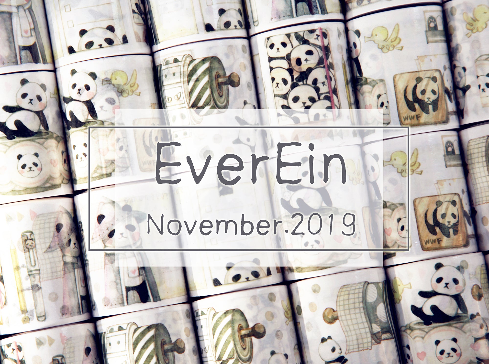 EverEin Washi Tape: Panda Stationery