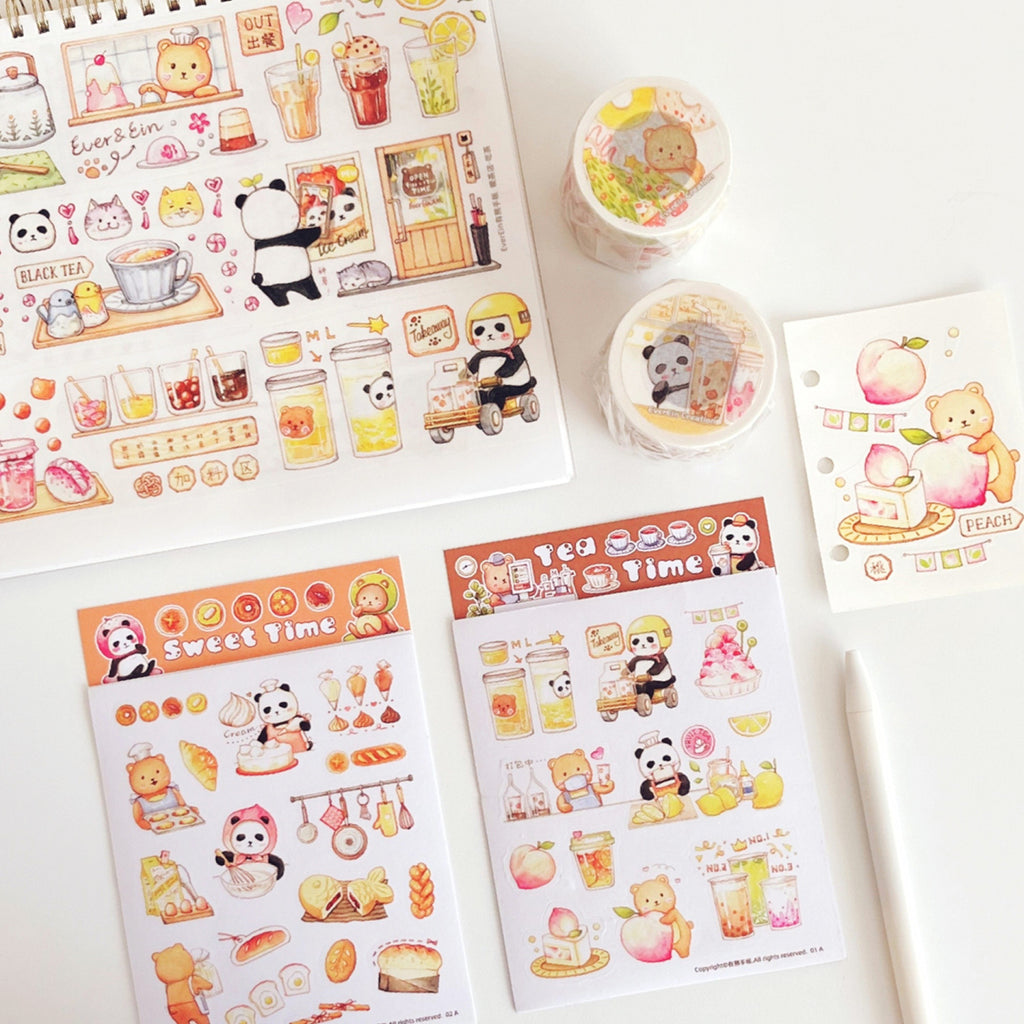 EverEin Sticker Sheet: Tea Time and Sweet Time