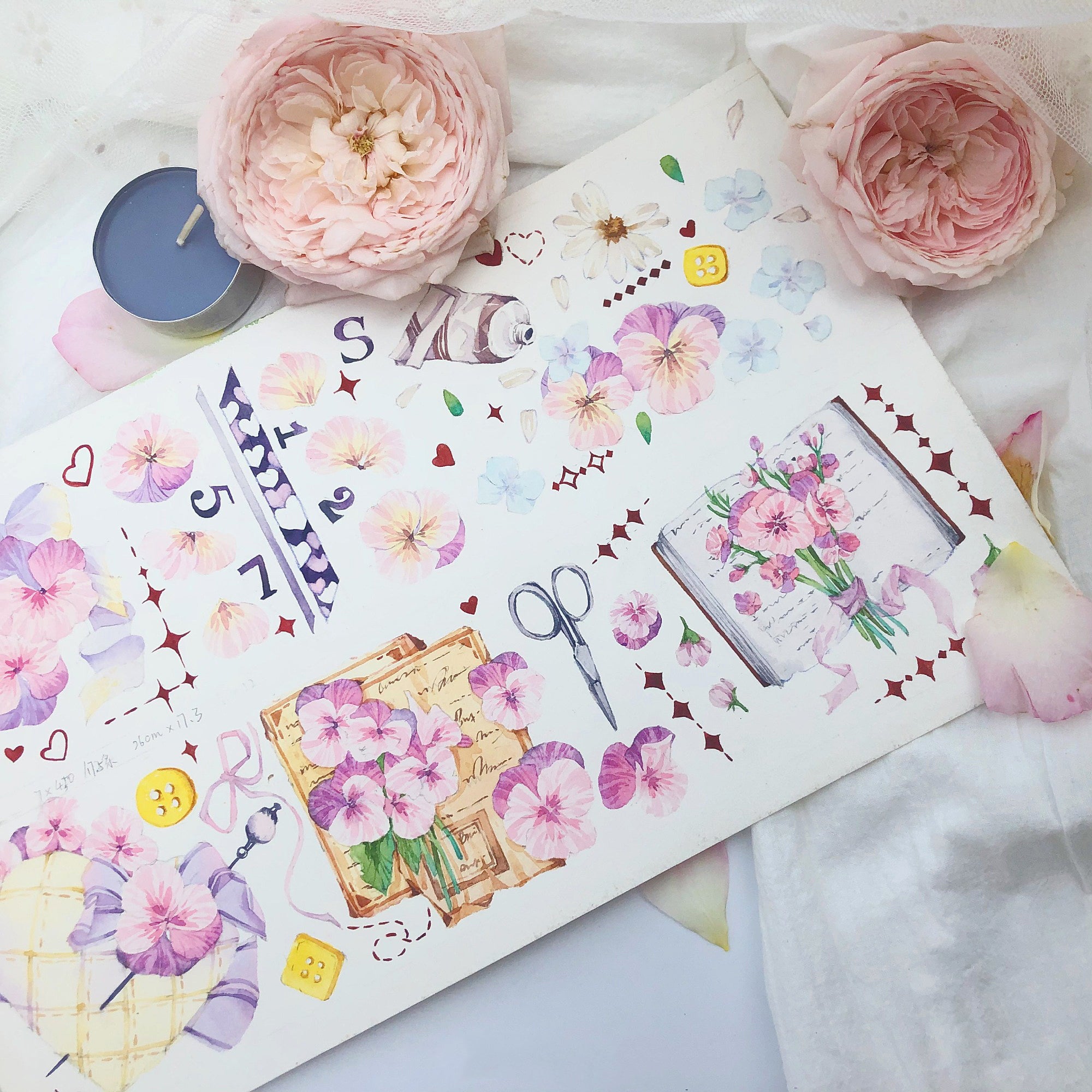 Floral Accent Masking Tape