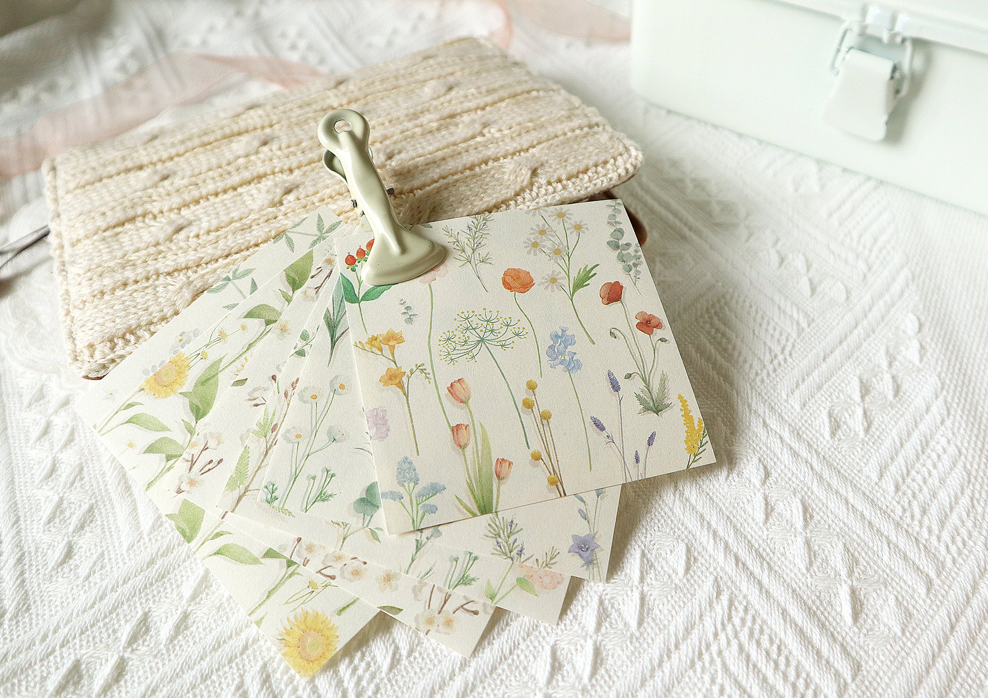 Memo Paper Set: Paper Flowers