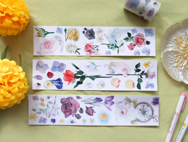 Ephemeral Flowers Washi Tape