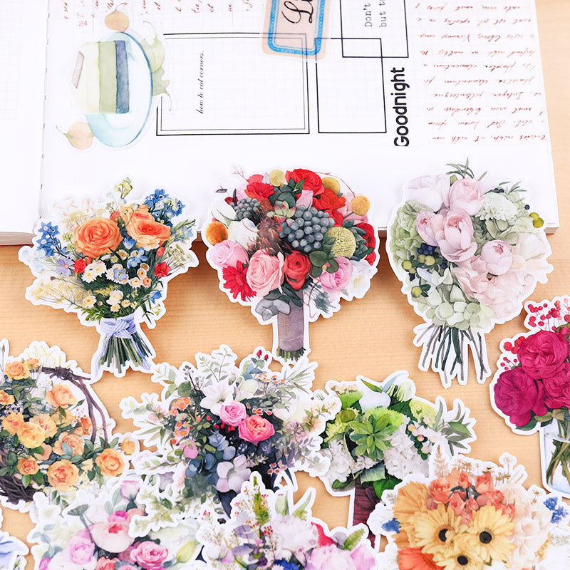 Flower Bouquet Stickers Pack – Papergame
