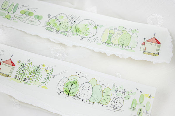 JUJU Cat Washi Tape: Forest Breeze