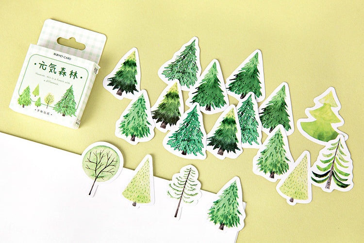 Forest Greens Box Sticker Set – Papergame