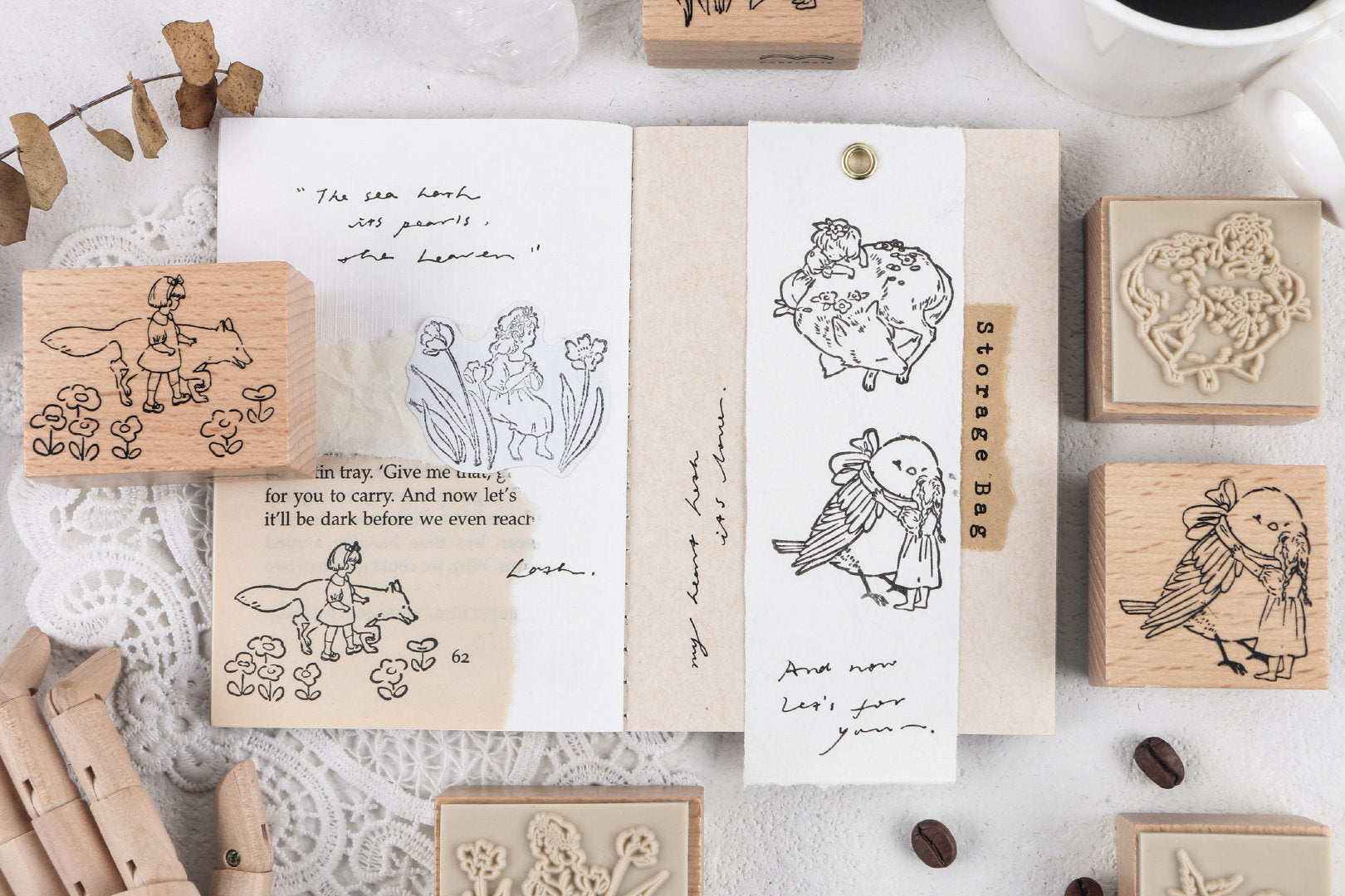 Forest Tales Series Wooden Stamps