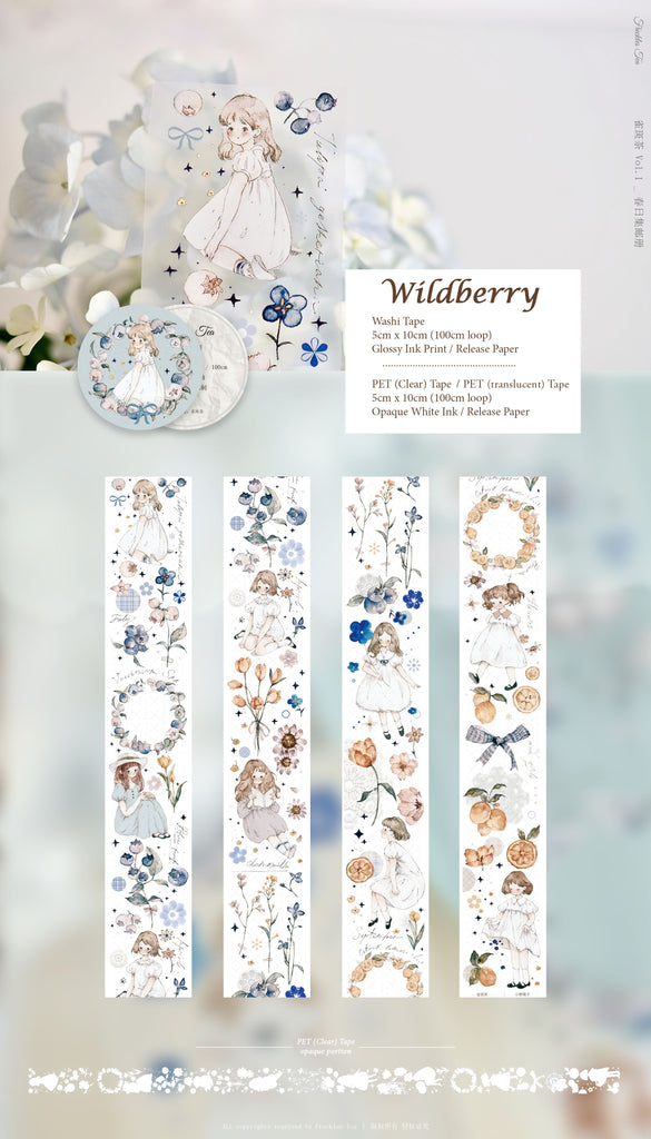 Freckles Tea Tape Sample: Wildberry