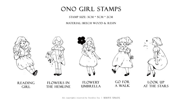 Freckles Tea Stamp: Ono Girl