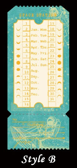 Journey Through the Milky Way Gold Foil Tickets