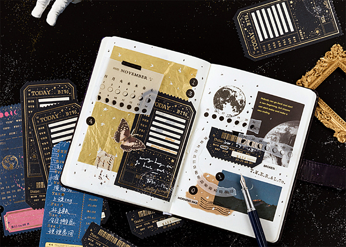 Journey Through the Milky Way Gold Foil Tickets