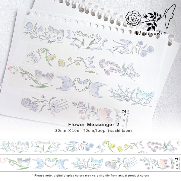 HJSSSTUDIO Masking Tape: Flower Messenger 2