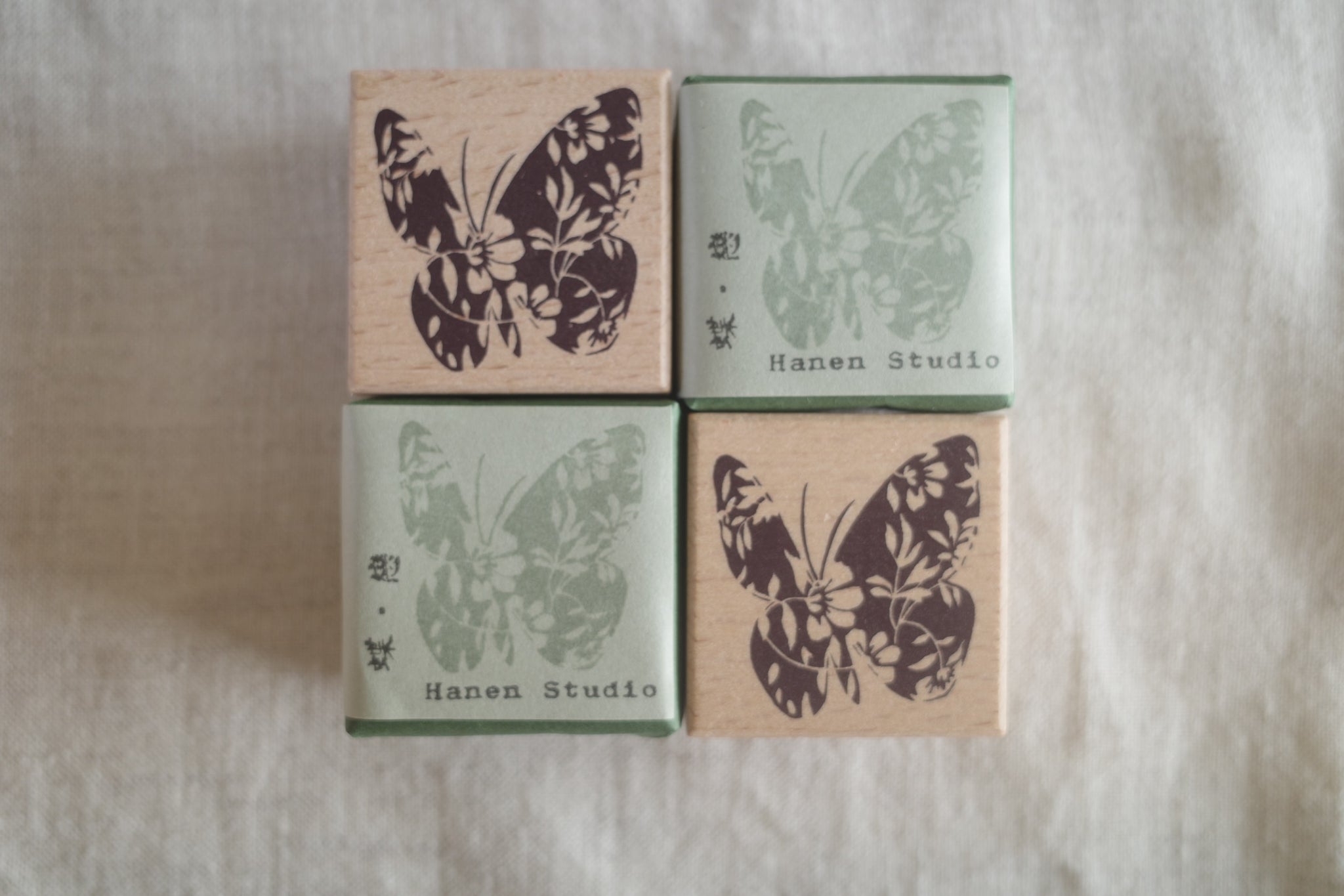 Hanen Studio: Butterfly Love Rubber Stamp