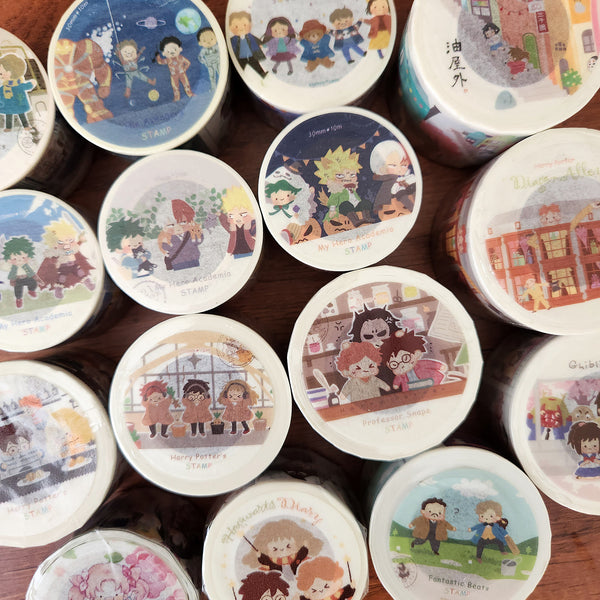 Hayama Fan Illustration Masking Tapes