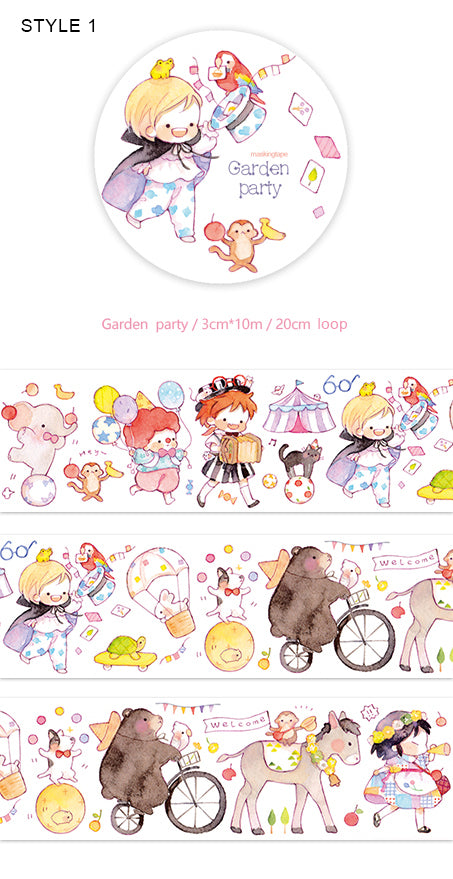 Hayama Washi Tape: Garden Party