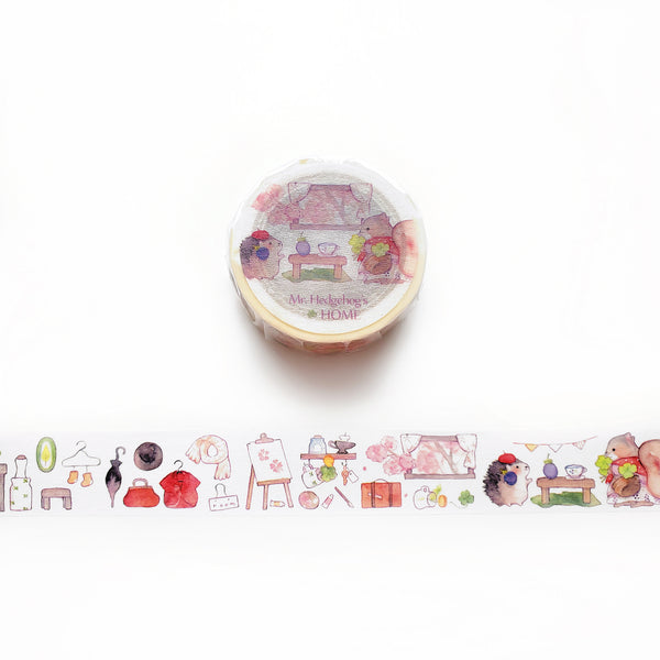 Hayama Washi Tape: Mr. Hedgehog's Home