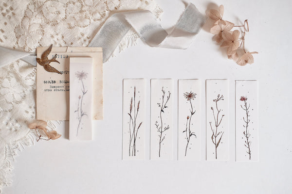 Freckles Tea Mini Memo: Floral Illustration