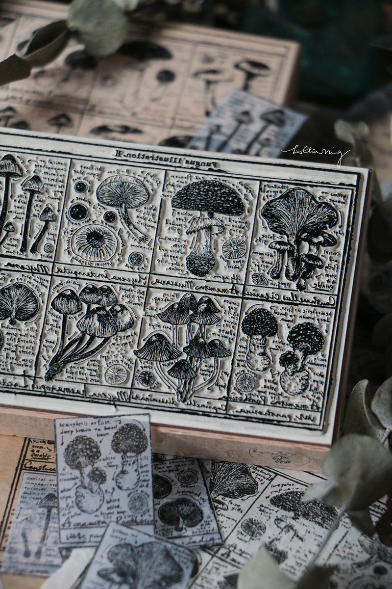 LCN Design Studio: Fungus Notecard Rubber Stamp 2