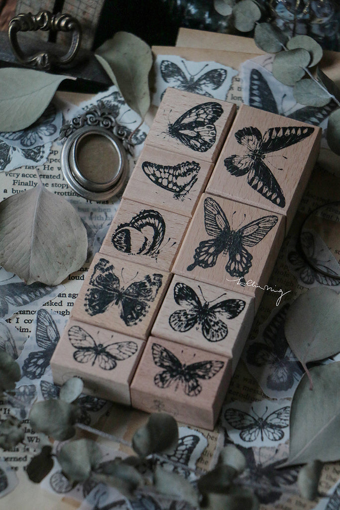 LCN Design Studio: Butterfly Rubber Stamps Set