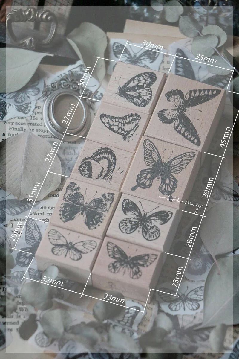 LCN Design Studio: Butterfly Rubber Stamps Set