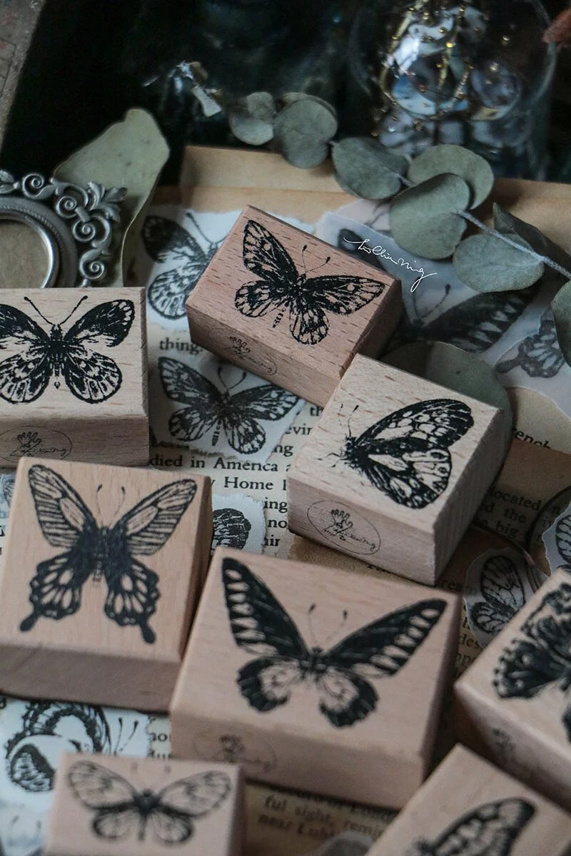 LCN Design Studio: Butterfly Rubber Stamps Set