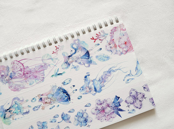 Washi Sample Set: Jellyfish Girls