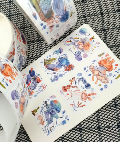 Jellyfish Rabbits Sticker Seals