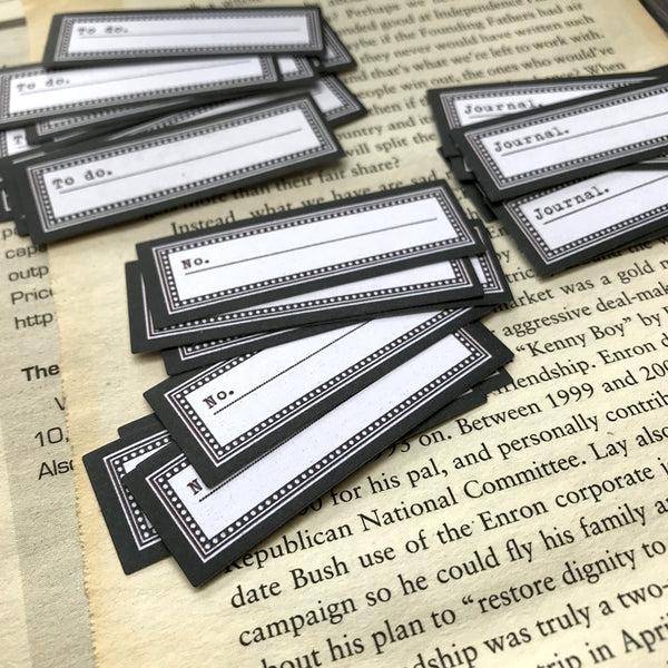 Vintage Journal Label Stickers