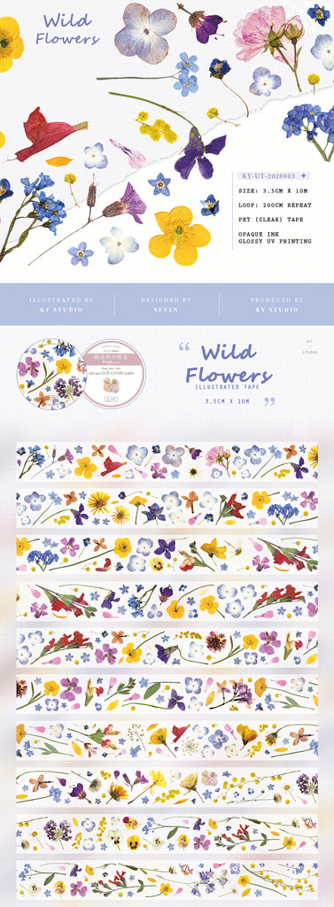 KY Studio Masking Tape: Wild Flowers